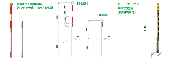 スノーポール兼用デリネーター